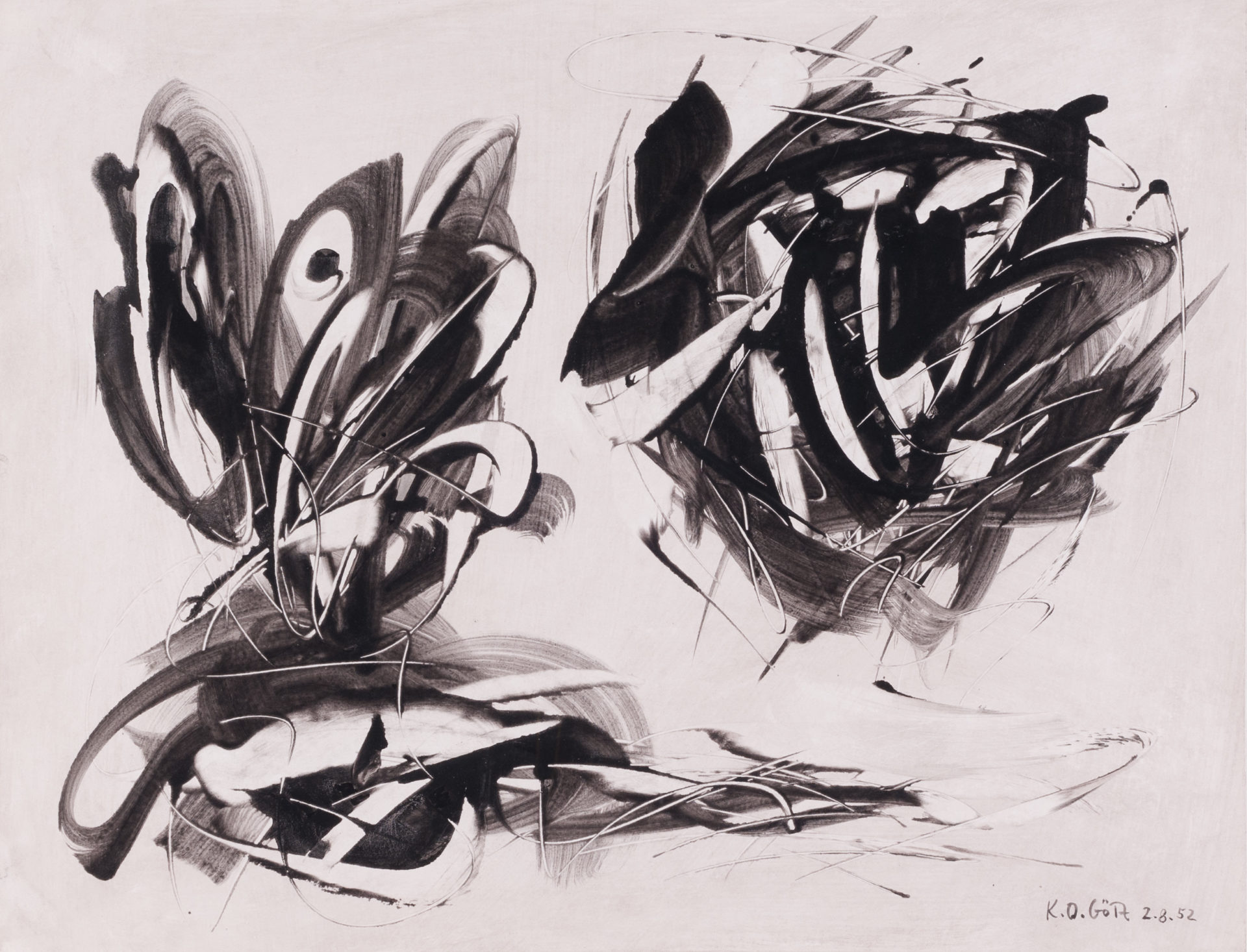 2.8.1952 50×65 cm Karton Galerie Schlichtenmaier Rissa