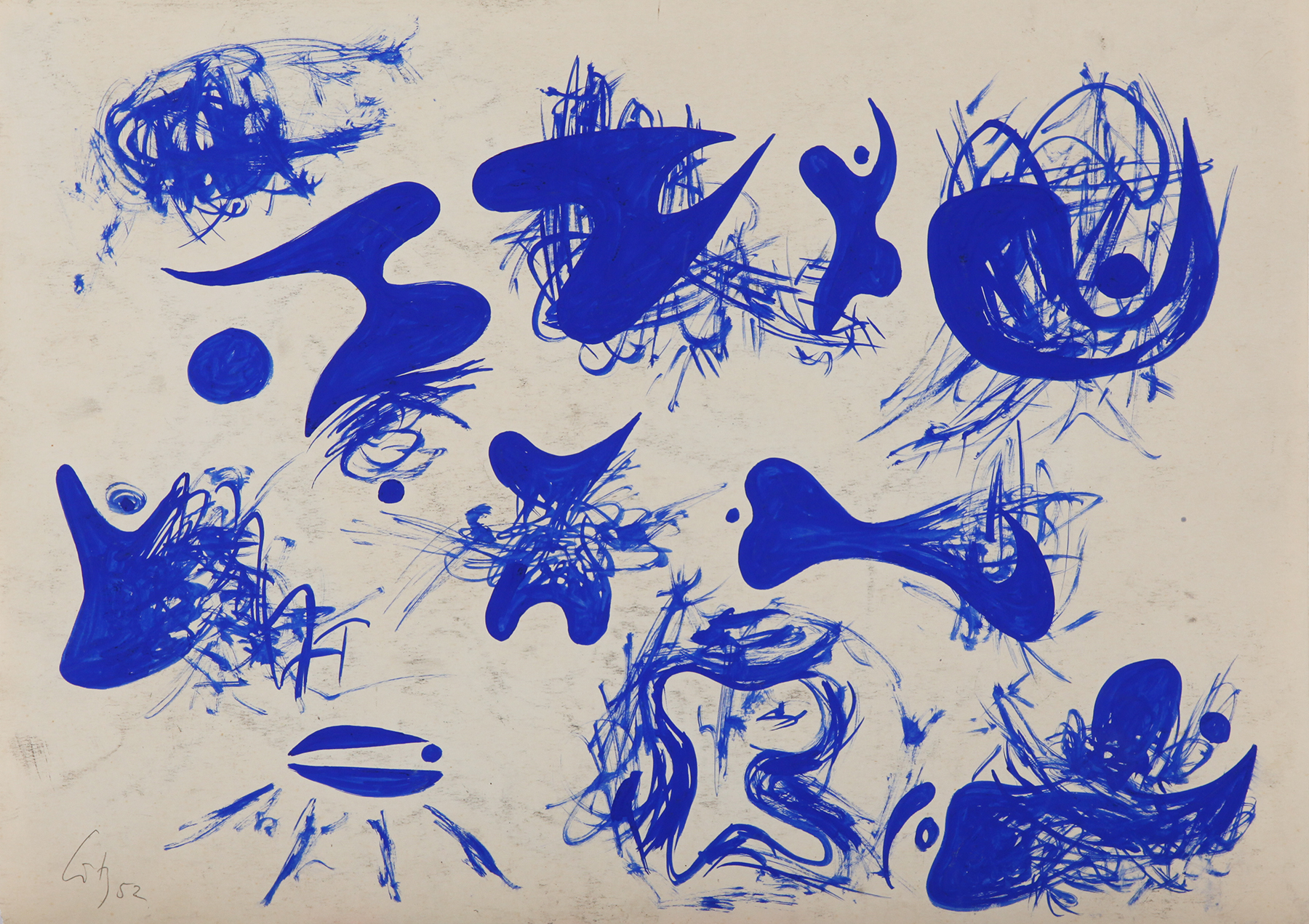 Studie 1952 30,5×43 cm Vorderseite Gouache auf Papier Schublade IMG_2021