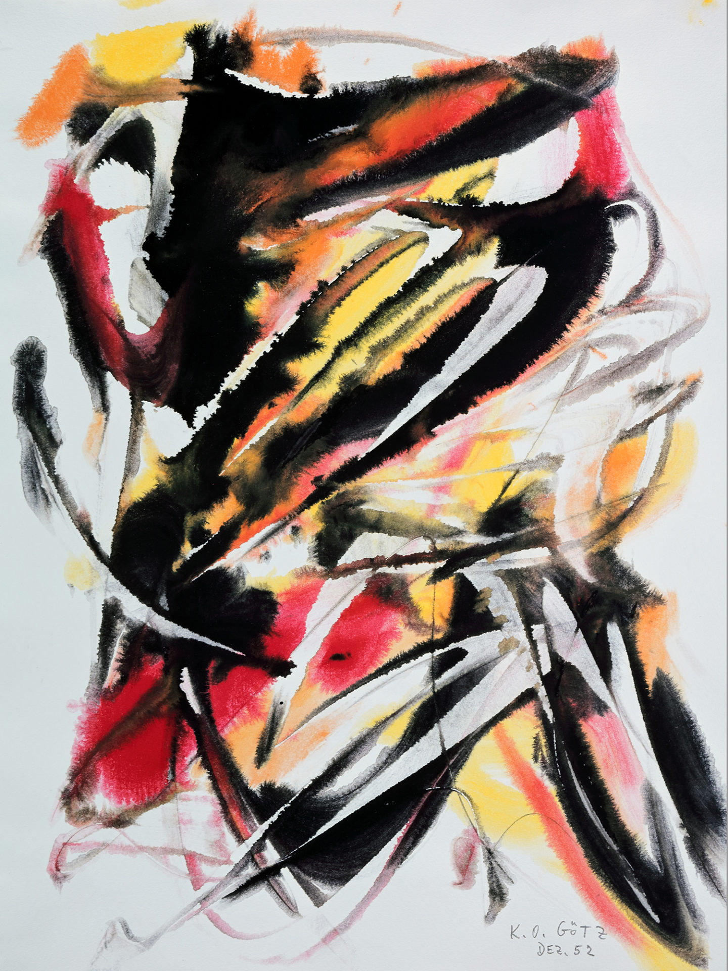 o.T. DEZ. 52 1952 53x39cm Gouache auf Bütten Ekta K1O2B6