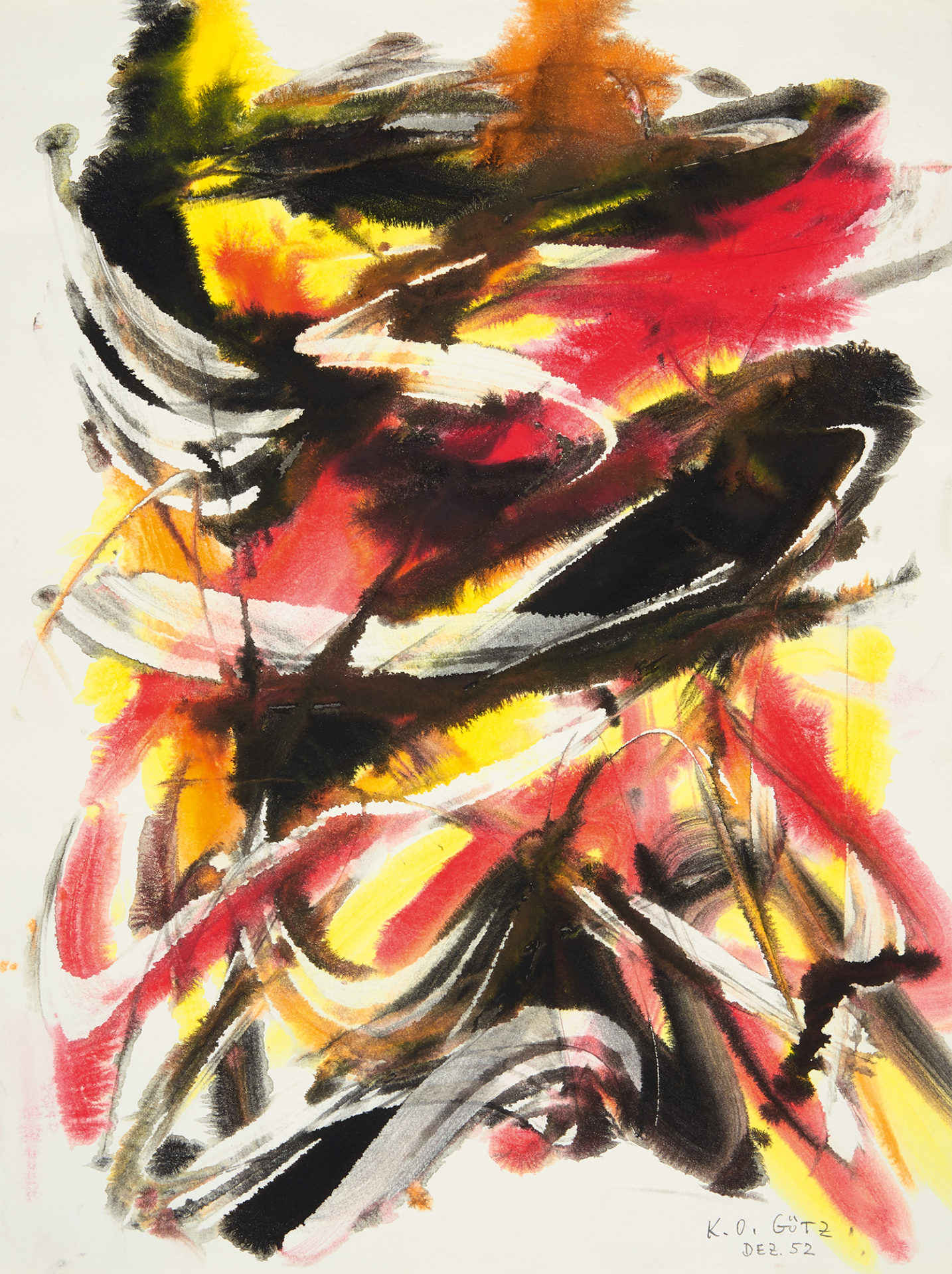 o.T. Dez 52 1952 52 x 39 cm Van Ham 161_A363