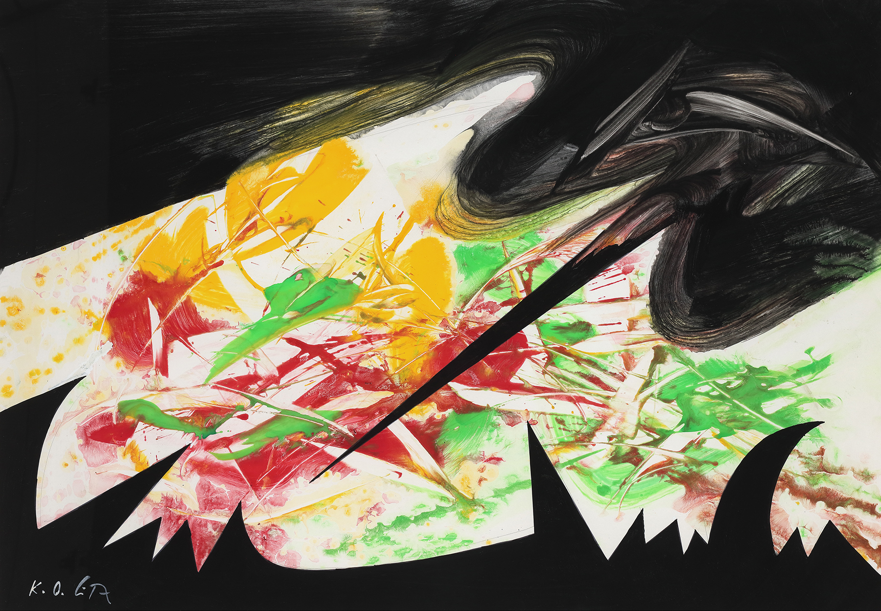 ENTWURF FÜR NYDEL II 1986 70x100cm_K9A8866