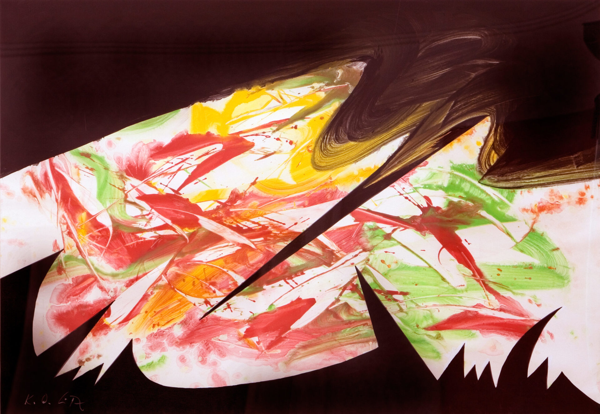Entwurf zu NYDEL IV 1986 68,5x100cm Kemp g 36