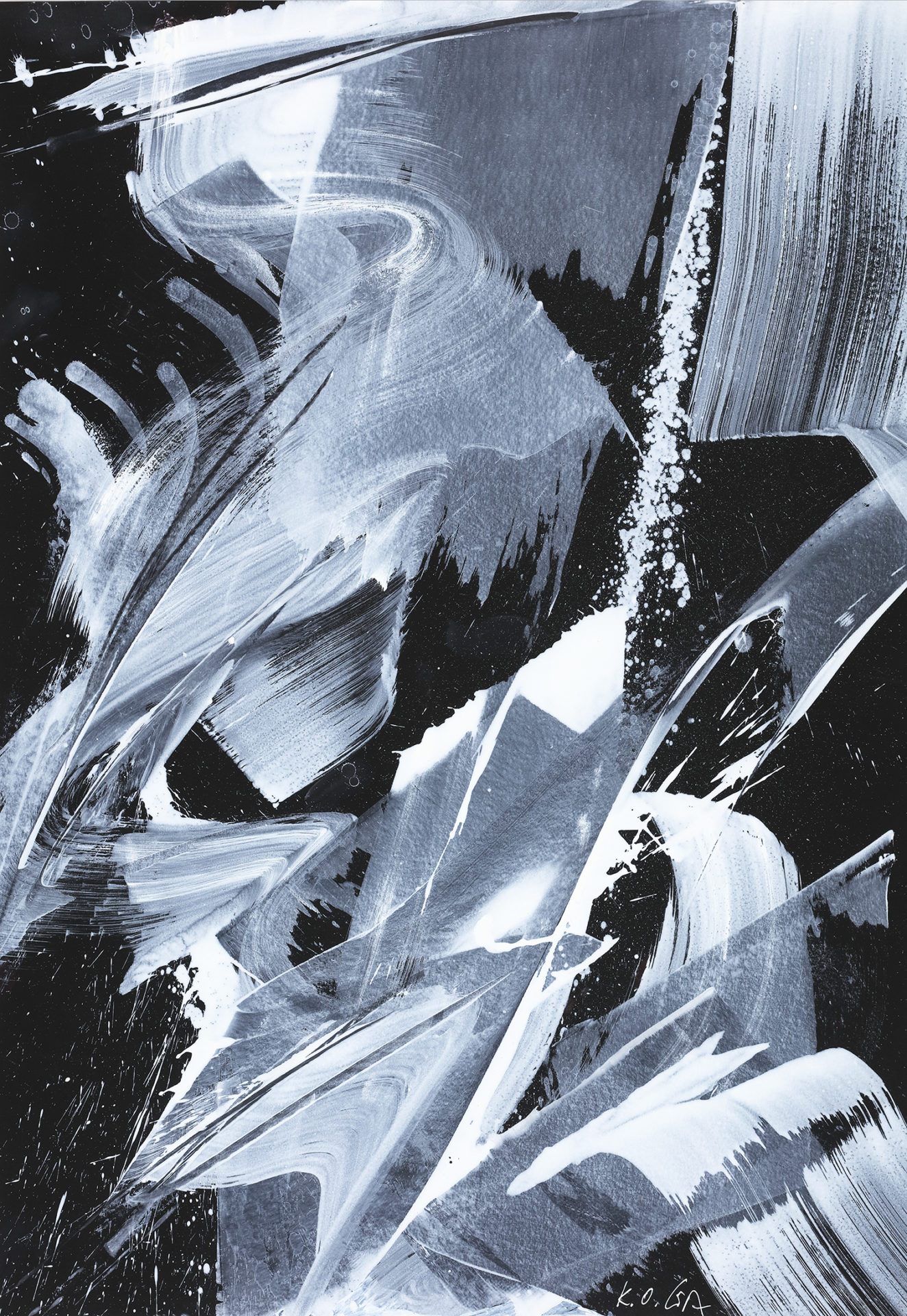 Hypha X 1998 100x70cm Stiftung RMaass_K9A2225