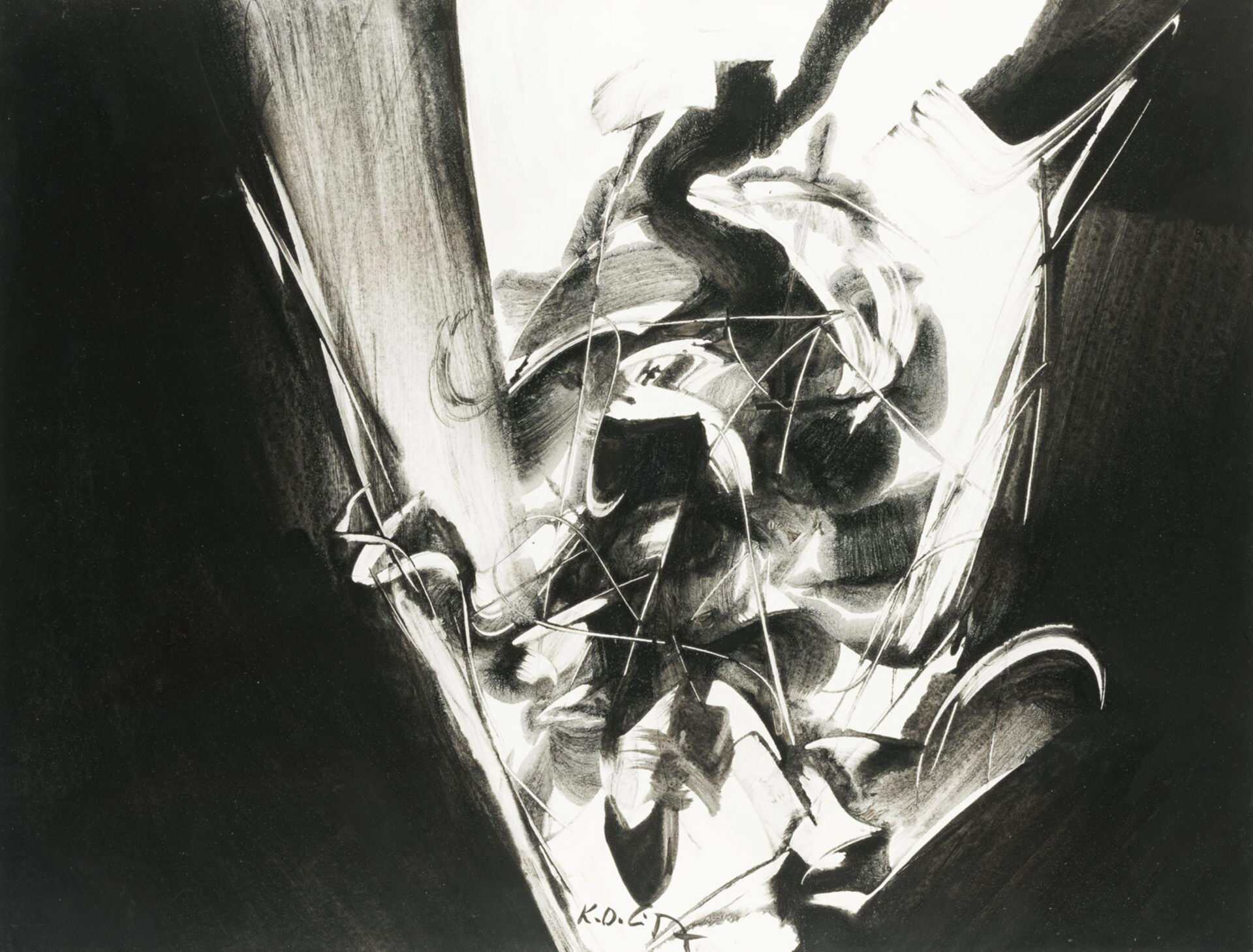 Variationen mit einem Schema VI 1970 50x65cm Hergesheimer Juni 2024