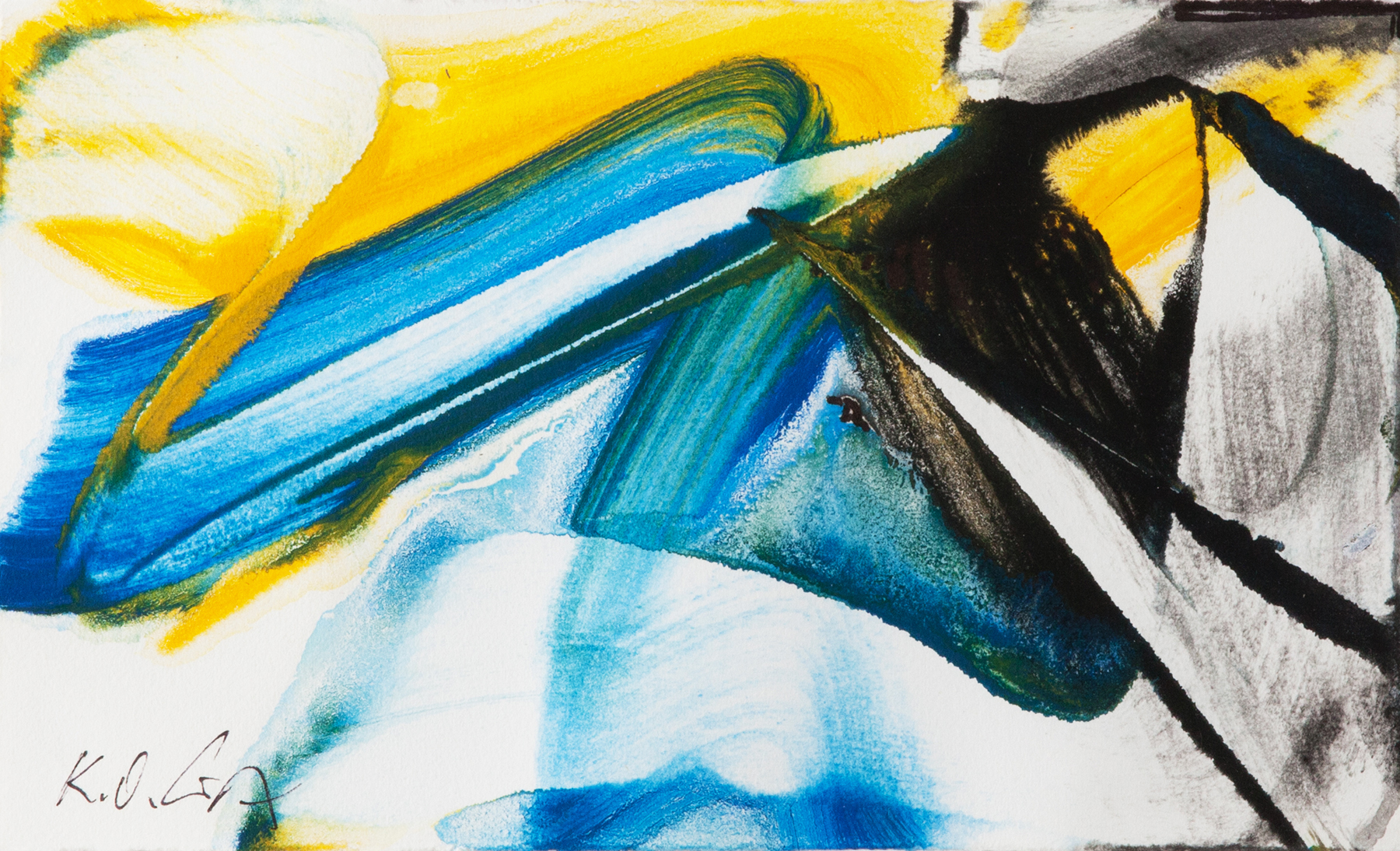 BELOM II 1997 16,2 x 27 cm Gouache auf Bütten