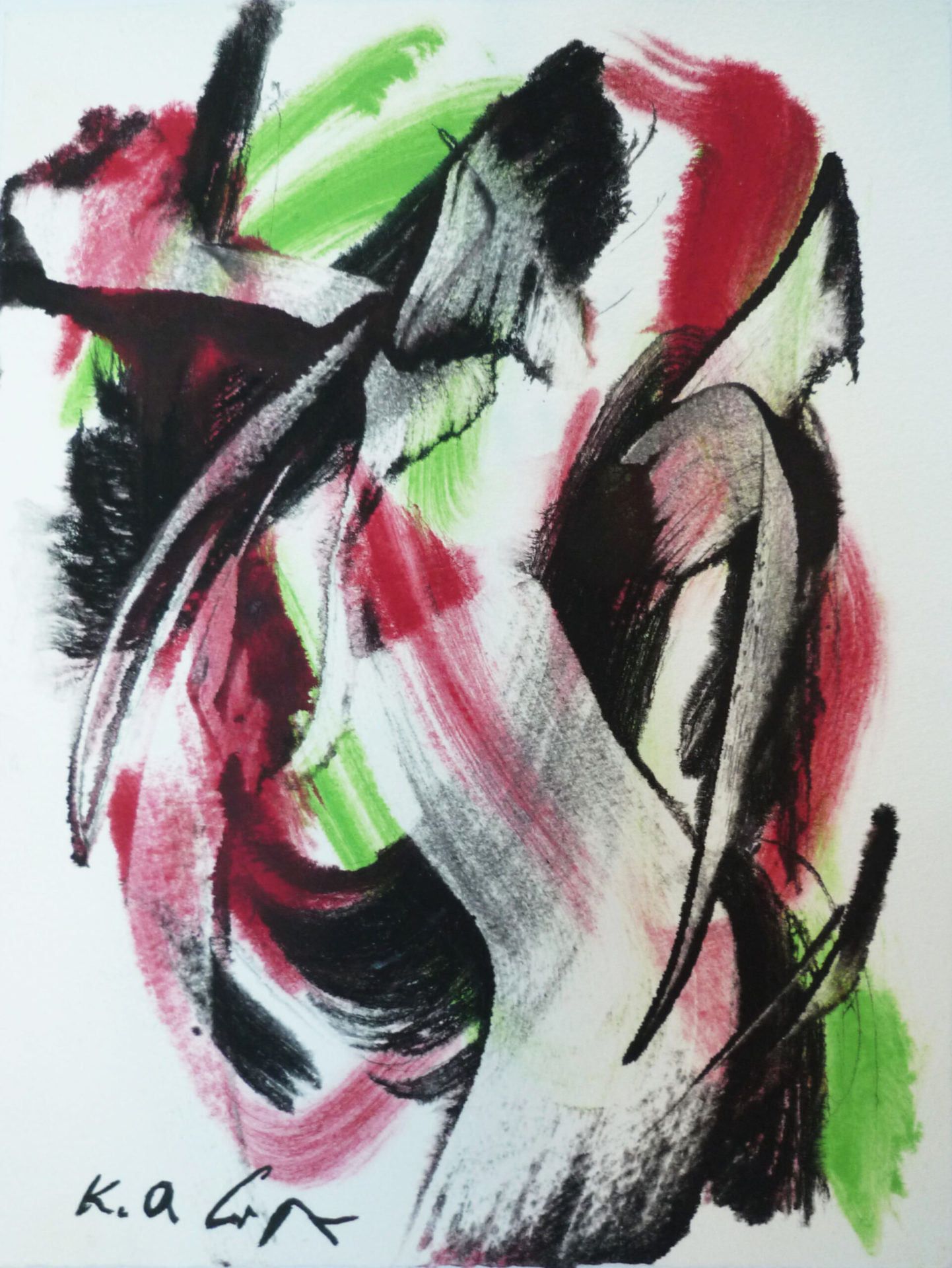 Ploon 1993 21,3×15,9 cm Gouache auf Bütten Van Ham P1050118