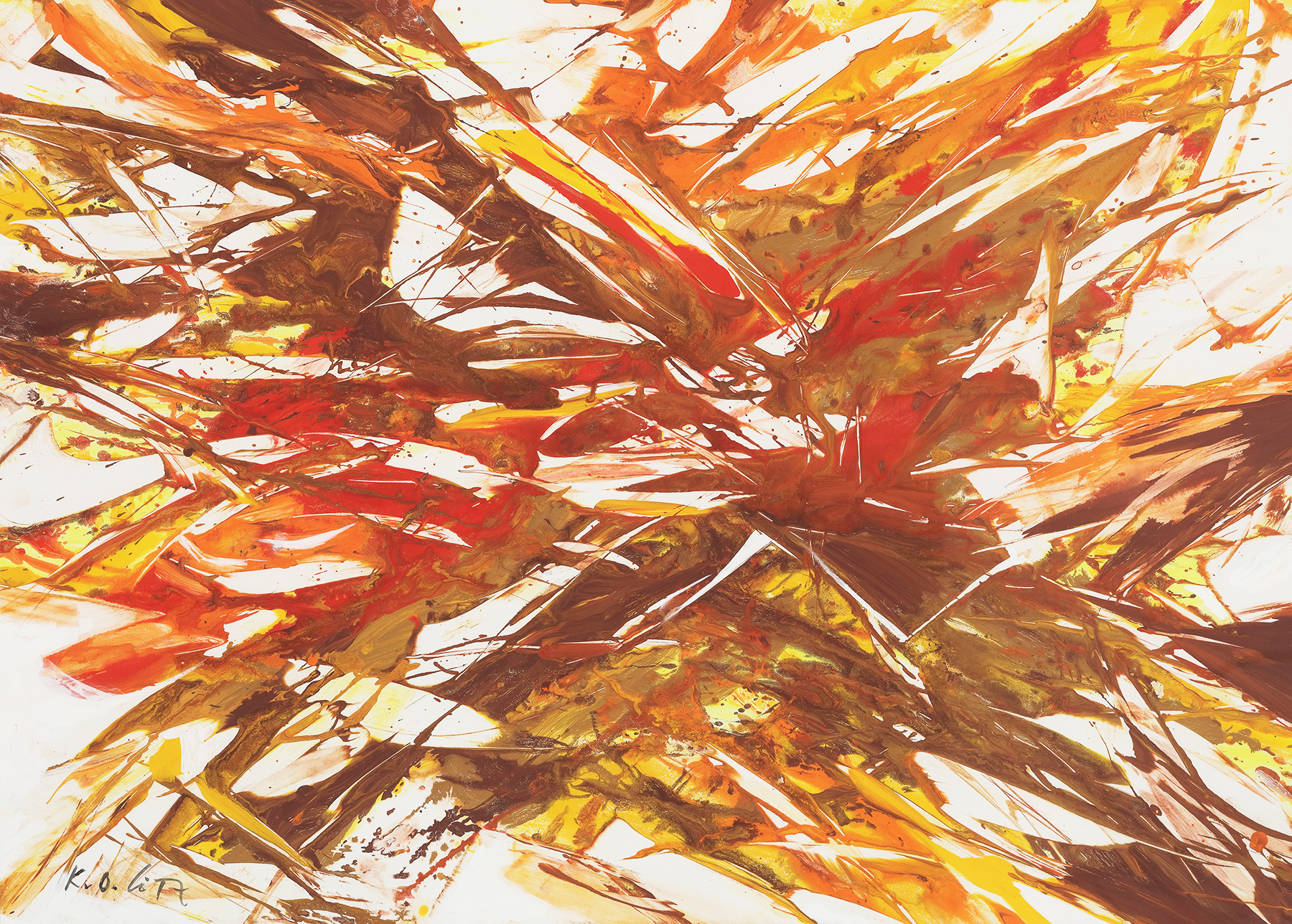 Entwurf zu Giverny III C 1987 70x100cm R.Maass Gouache auf Karton_K9A8764