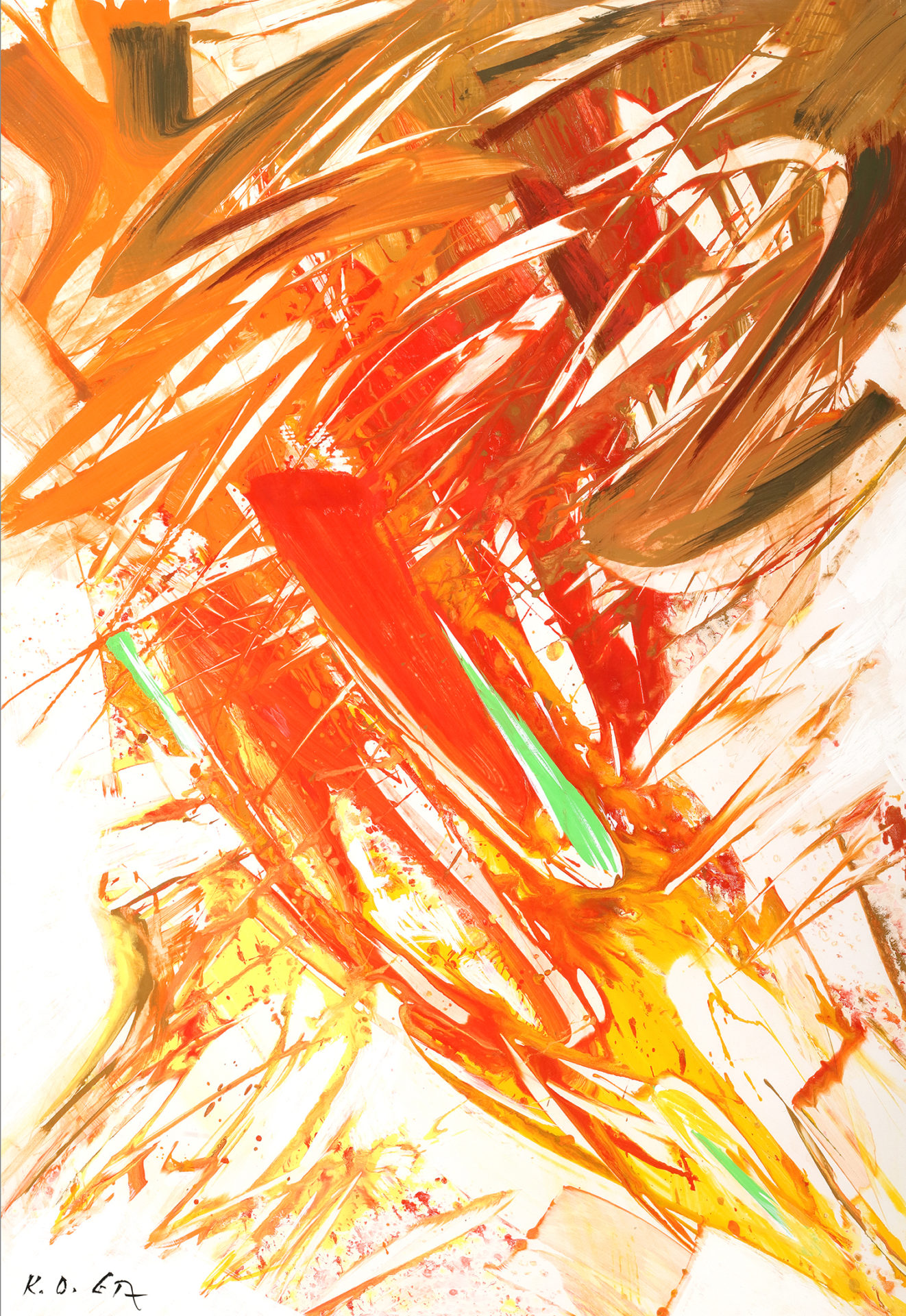 NACHENTWURF ZU GIV III 6 1987 98,5x69cm RMaass K9A1137