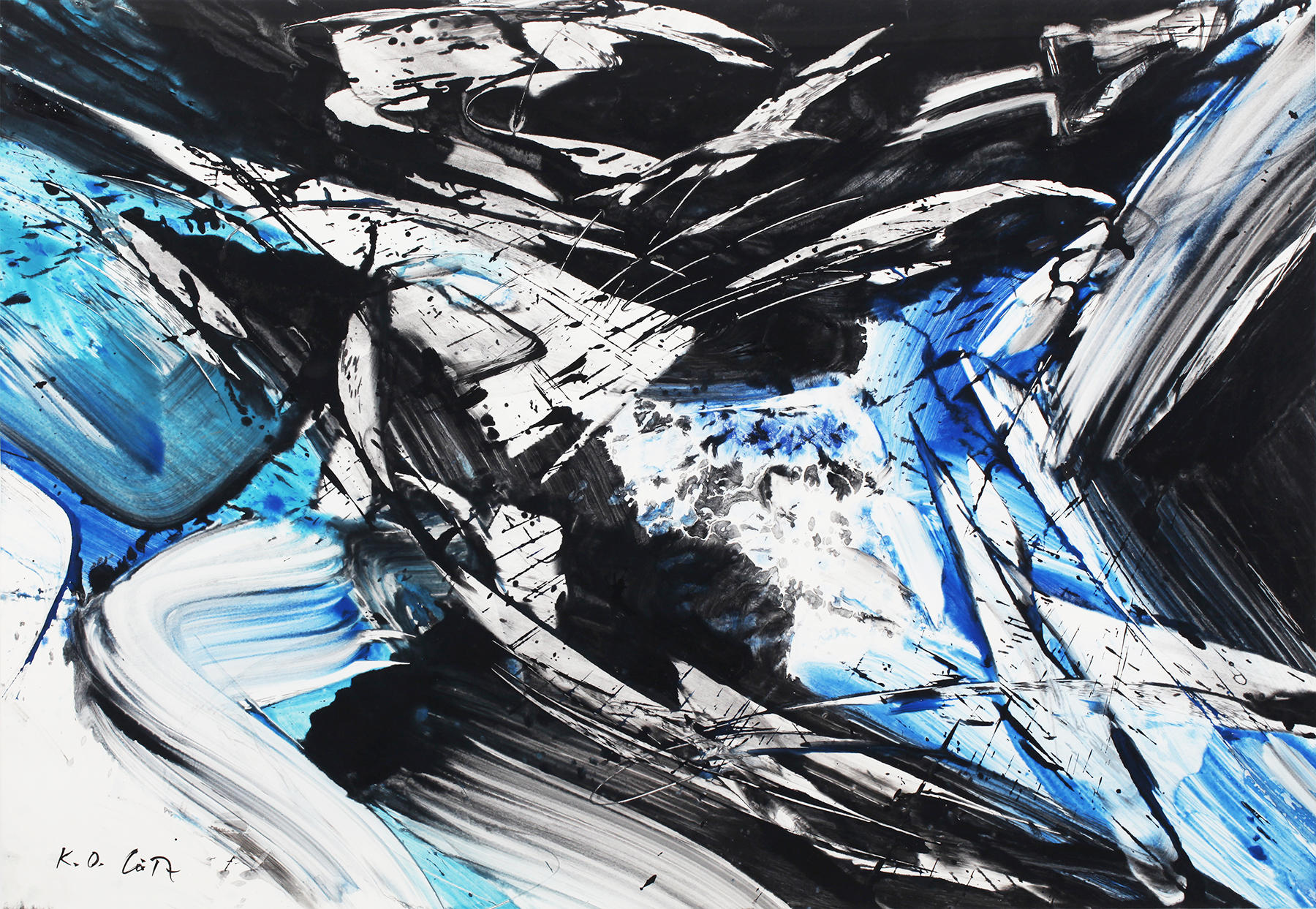 Länd III 1991 68,5×98,5cm Gouache auf Karton IMG_3273