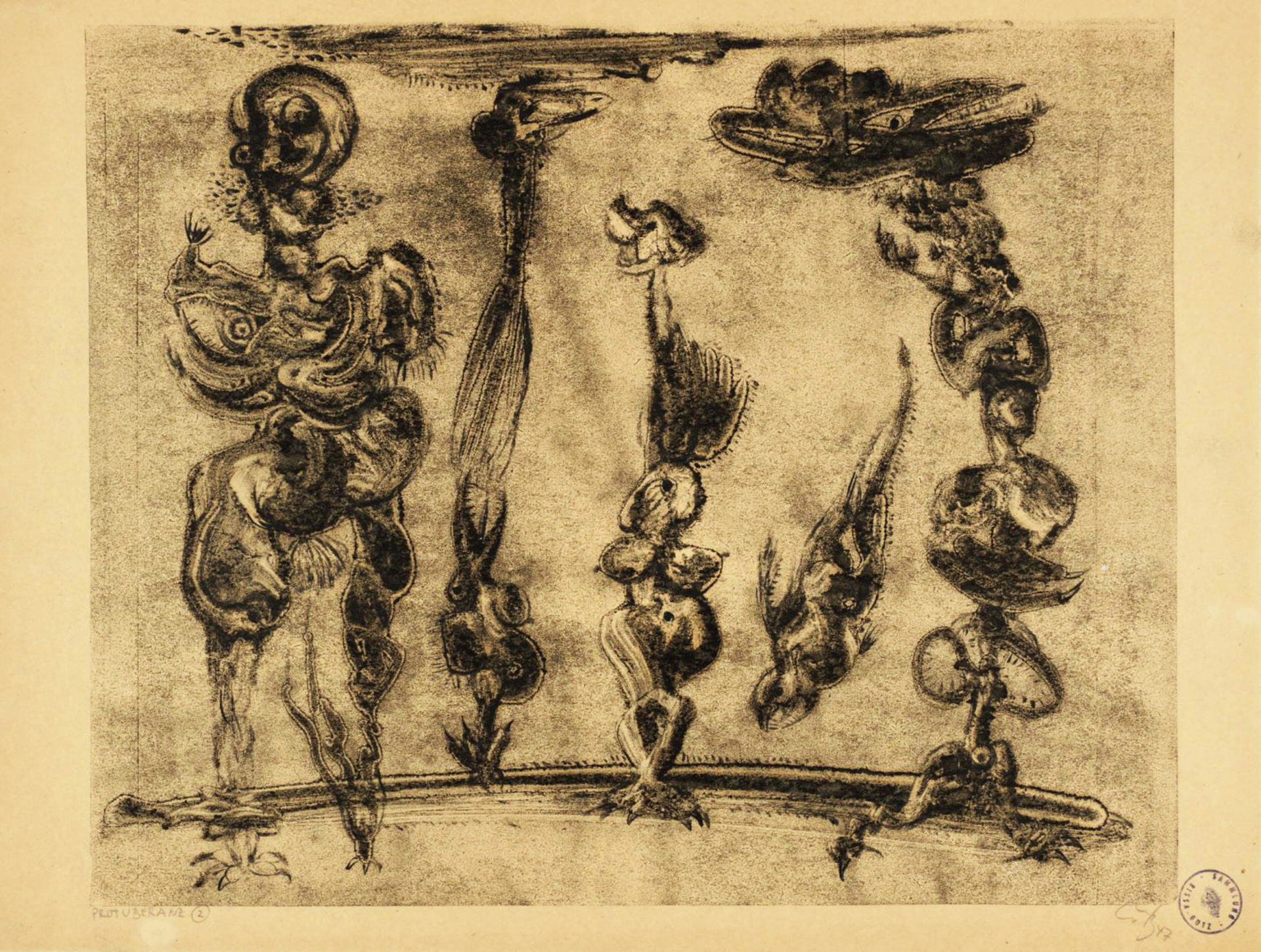 Untitled 1947 by Karl-Otto Götz born 1914