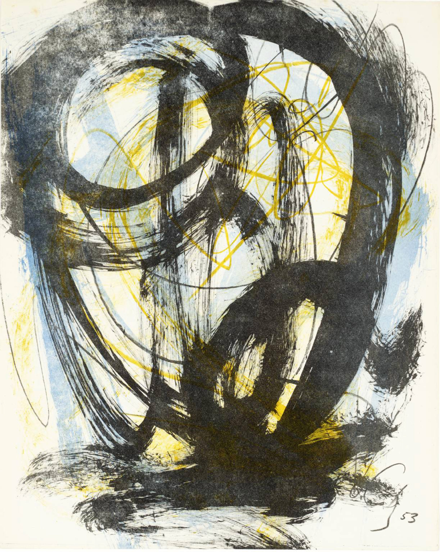 Untitled 1953 by Karl-Otto Götz born 1914