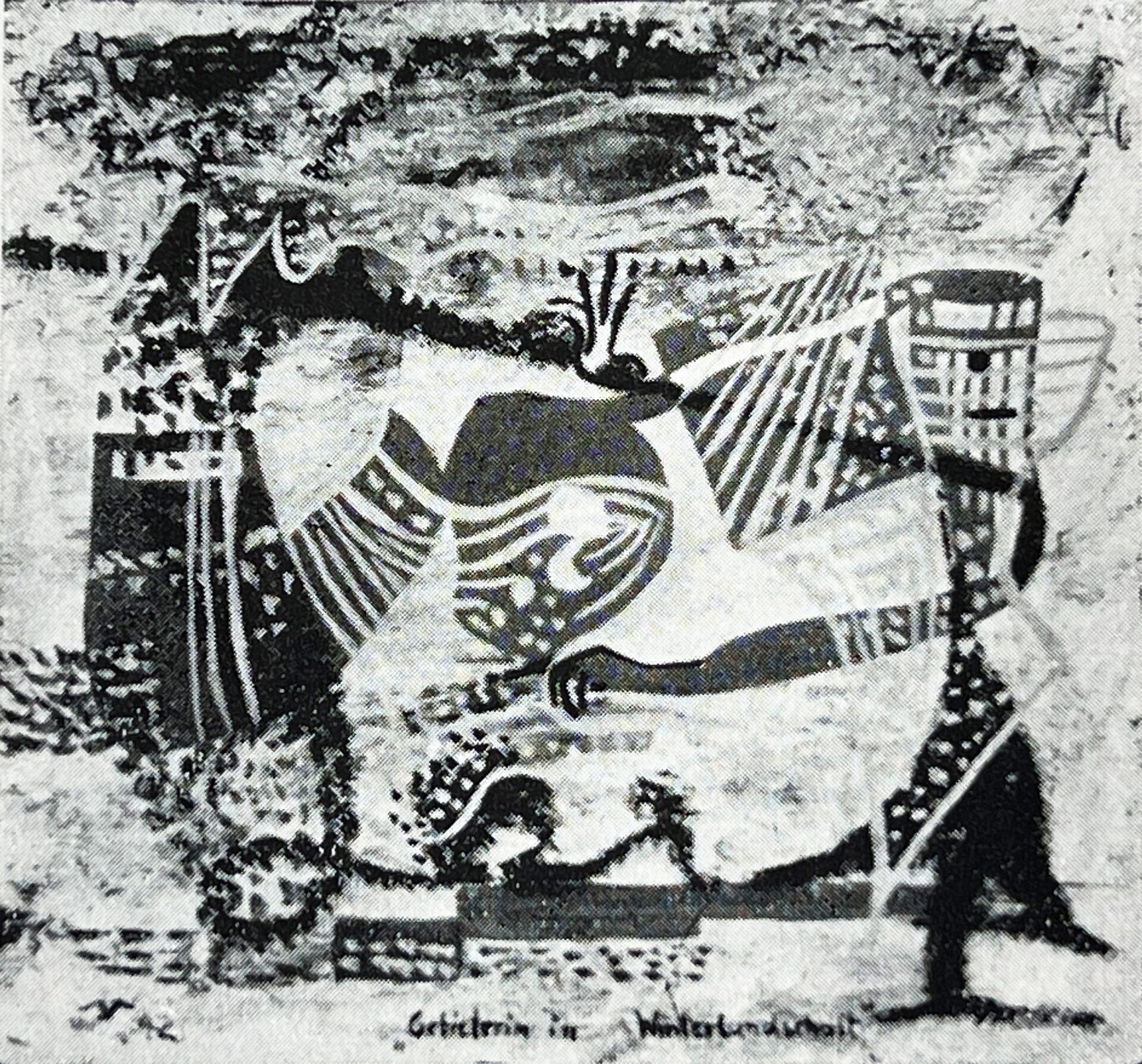 ok 1942 Gebieterin in Winterlandschaft 24,5x23cm Tempera IMG_2325