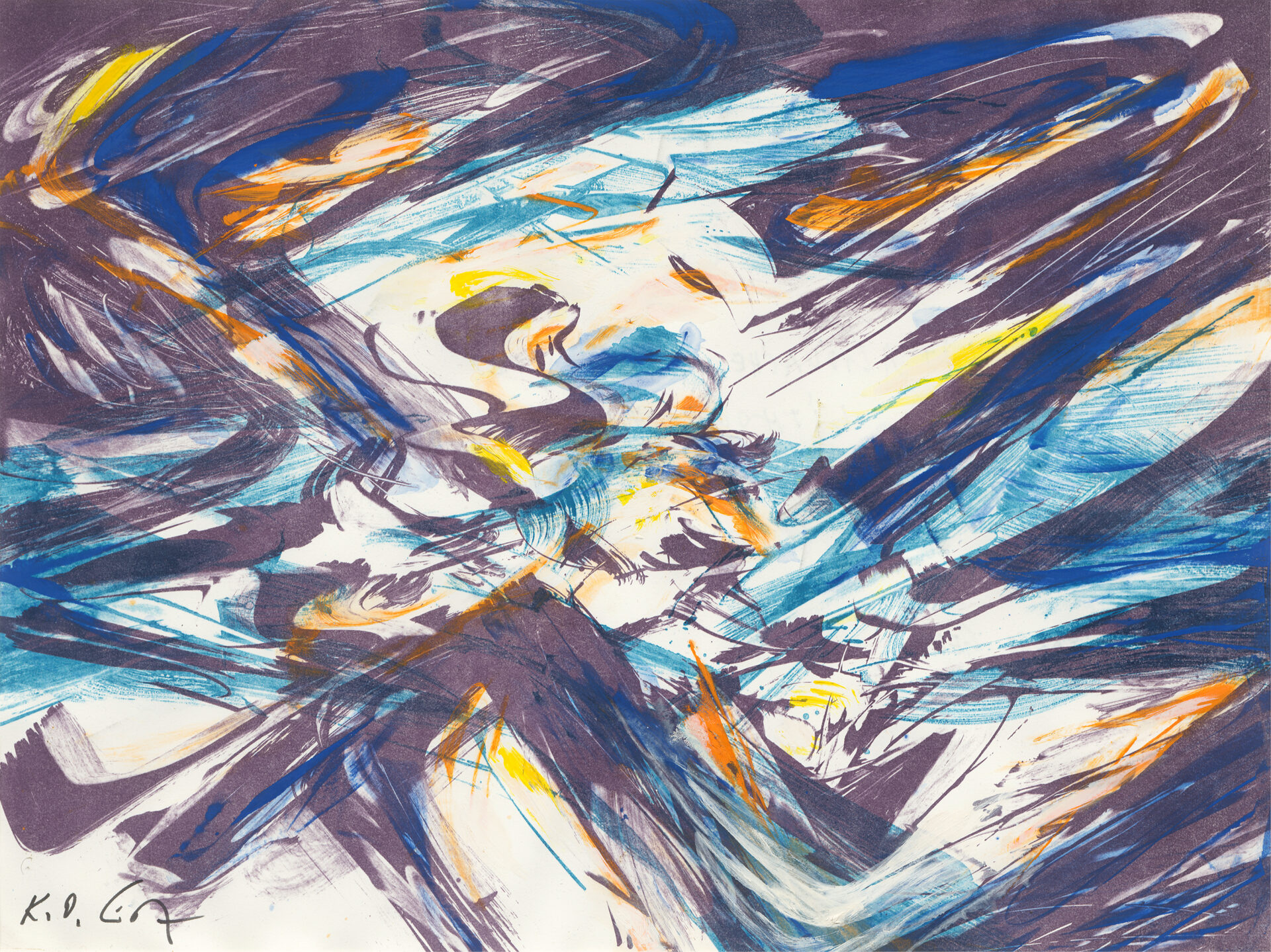Entym 1986 60x80cm handkoloriert Grisebach